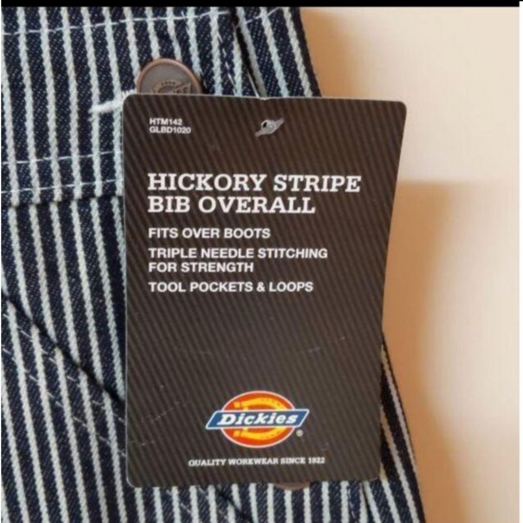 Dickies(ディッキーズ)の新品 34x32 HS オーバーオール ヒッコリーストライプ ディッキーズ メンズのパンツ(サロペット/オーバーオール)の商品写真