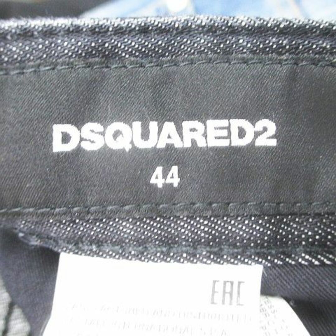 DSQUARED2 ロング丈 デニムパンツ ジーンズ 44 黒系 ブラック