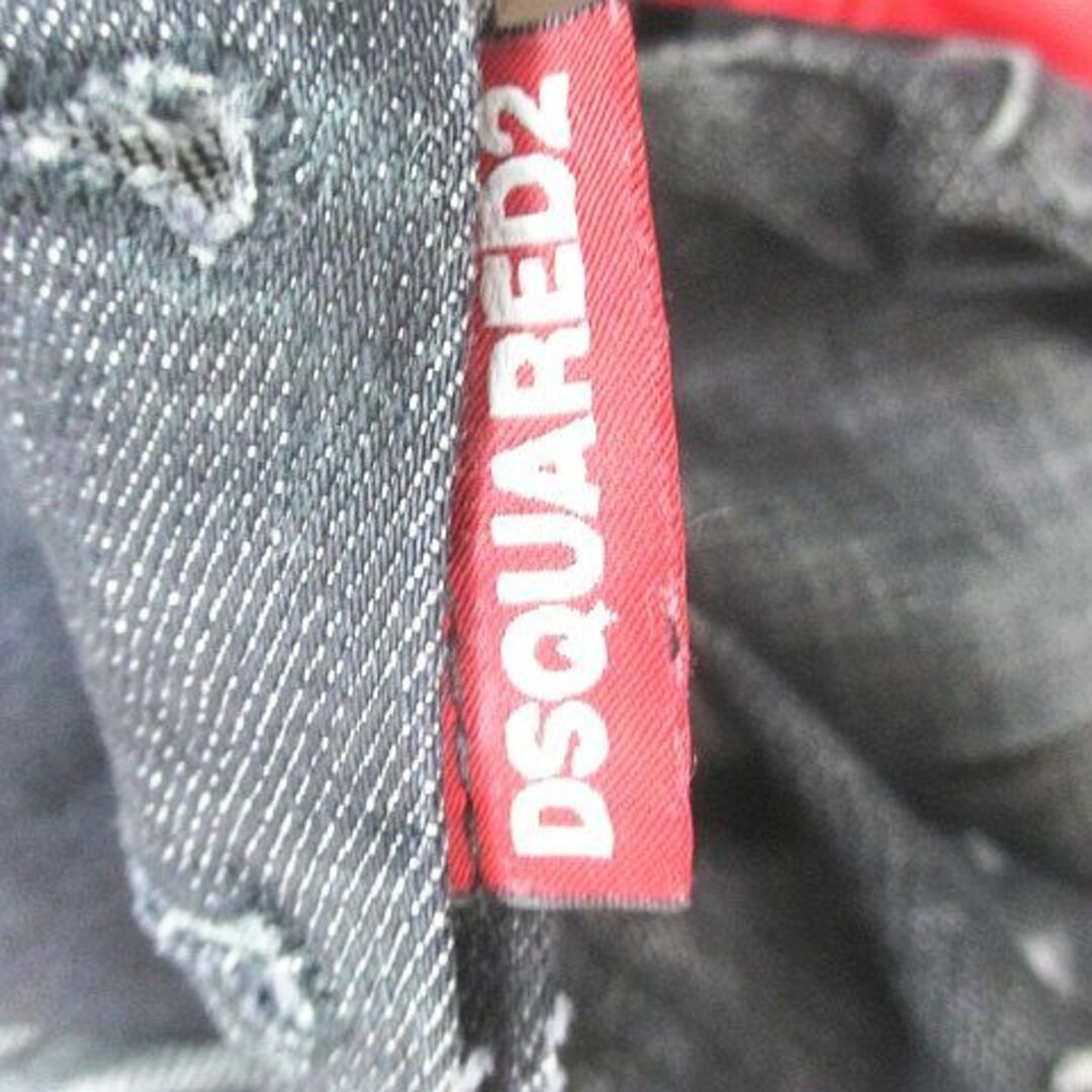 DSQUARED2 ロング丈 デニムパンツ ジーンズ 44 黒系 ブラック