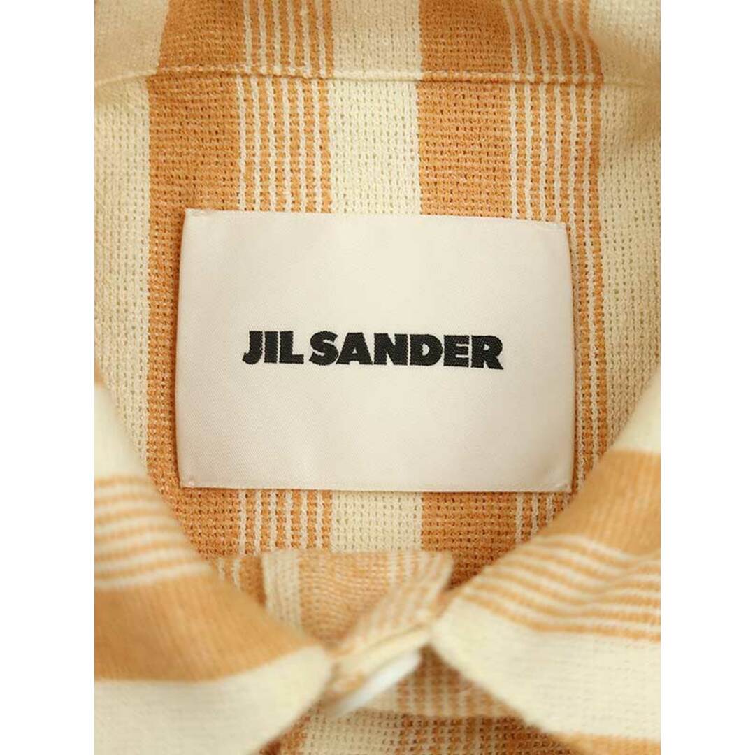 JIL SANDER ジルサンダー 22SS オーバーサイズストライプポロシャツ オレンジ 32