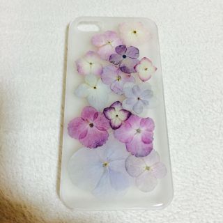 押し花🔵🔴iPhoneケース(モバイルケース/カバー)