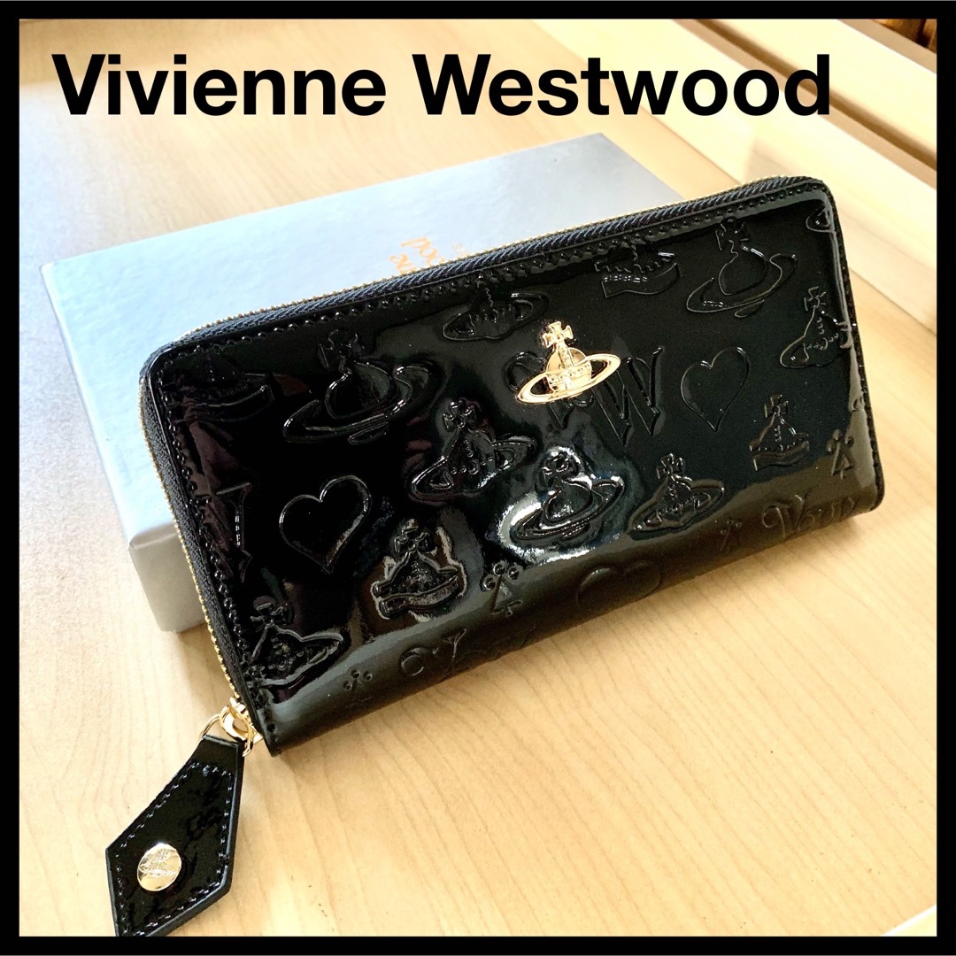 【新品♪Vivienne Westwood 】長財布／ブラック／箱袋付rinn♪レディースアパレル