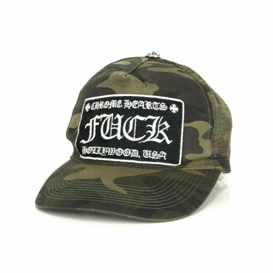 CHROME HEARTS クロムハーツ TRUCKER CAP/トラッカーキャップ コーデュロイダガー刺繍キャップ ブラック