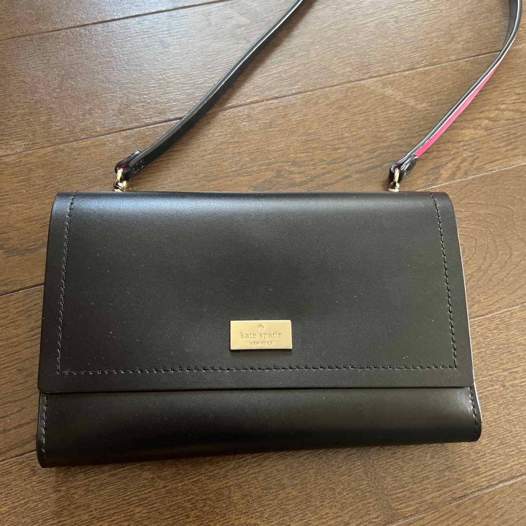 kate spade new york - ケイトスペード ブラック×ピンクバックの通販