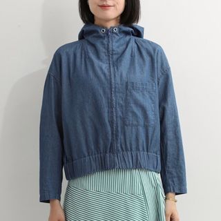 【mano a mano】薄地パーカージャケット【新品】(Gジャン/デニムジャケット)