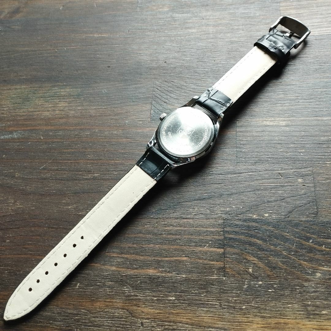 オリス ORIS シルバー×パープル 腕時計 メンズ 機械式手巻き