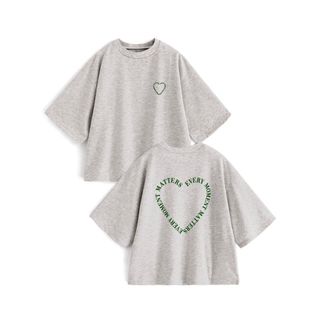 グレイル(GRL)のハートロゴプリントTシャツ[pm255a](Tシャツ(半袖/袖なし))