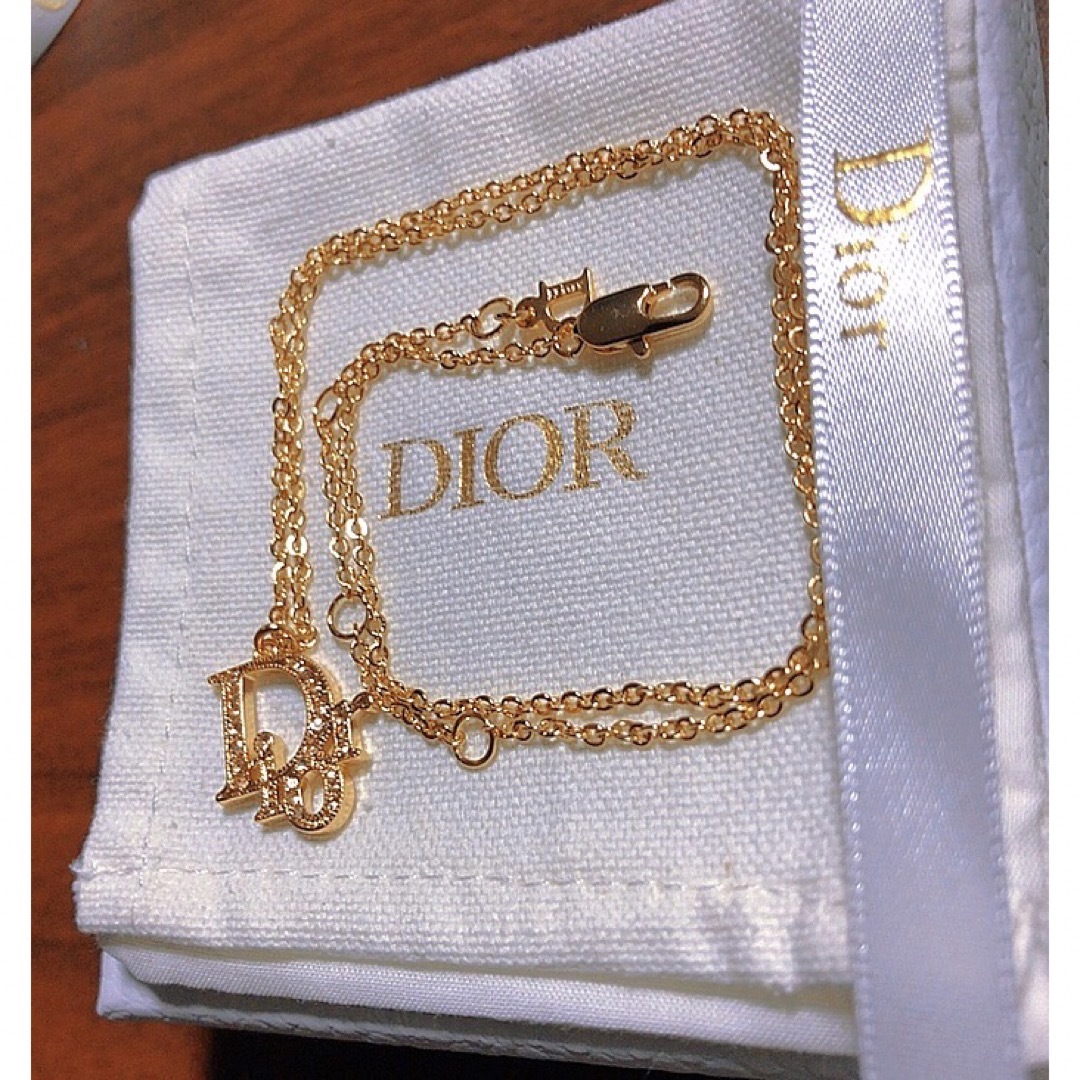 Dior 希少 人気 ネックレス ゴールド キラキラ Diorロゴ