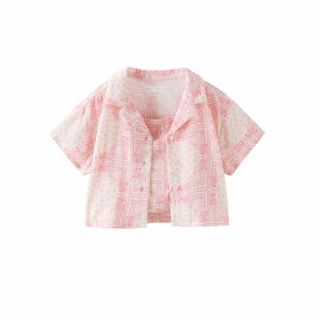 ザラキッズ(ZARA KIDS)のZARA KIDS ザラキッズ　プリントシャツ&トップスセット(Tシャツ/カットソー)