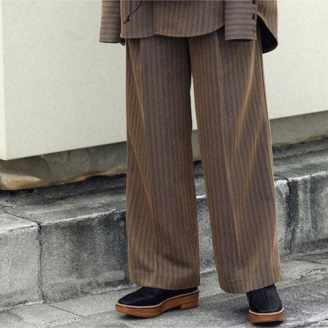 TODAYFUL(トゥデイフル)の【TODAYFUL】 Stripe Jacquard Trousers レディースのパンツ(カジュアルパンツ)の商品写真