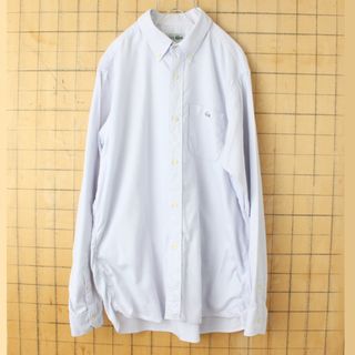 ラコステ(LACOSTE)の70s80s フランス製 ラコステ 長袖ボタンダウンシャツ パープルL aw38(シャツ)