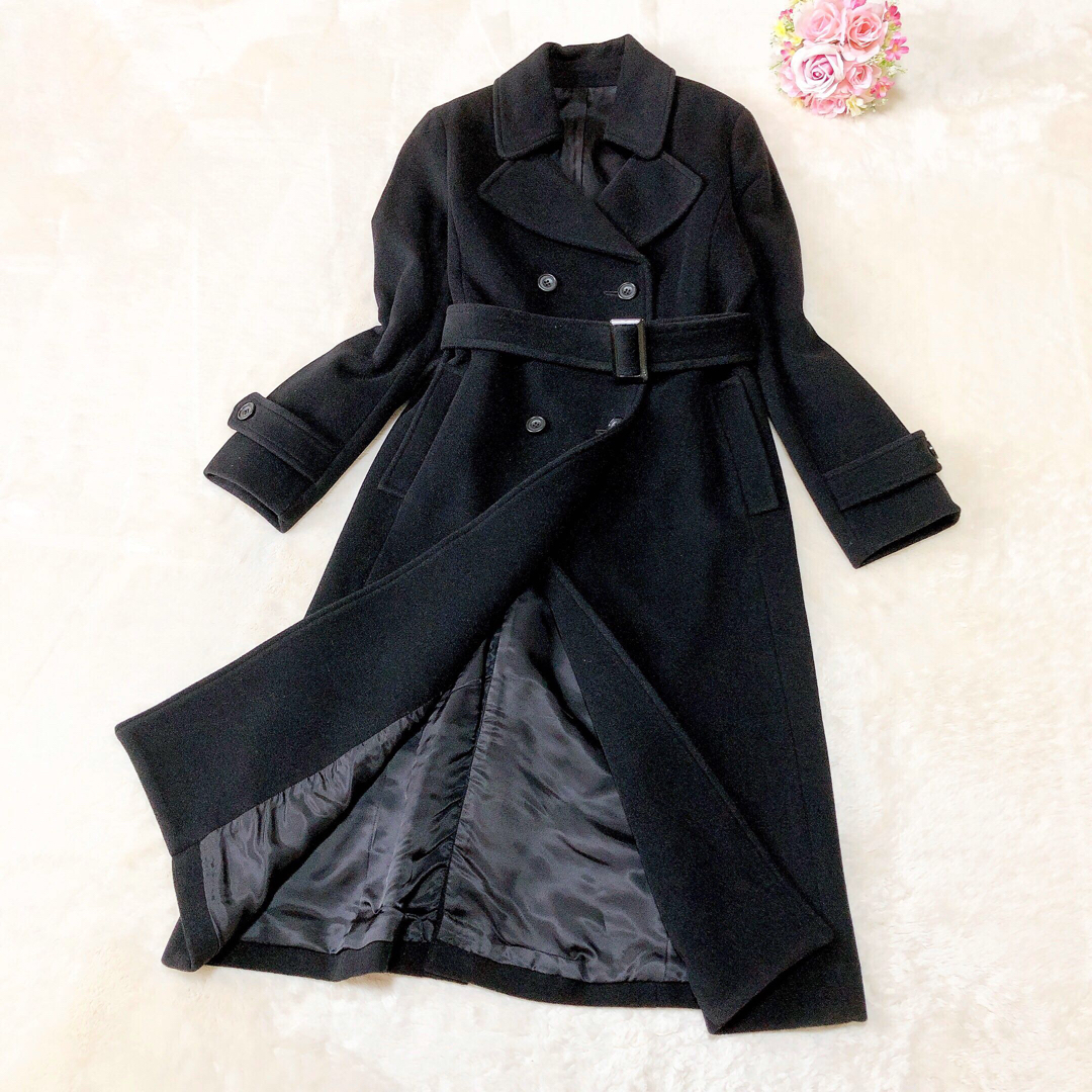 ストロベリーフィールズ ロングコート カシミヤ シルク アンゴラ