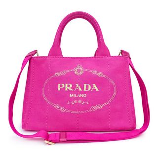 ✨高級✨　PRADA プラダ　カナパ　2way ショルダー　ハンドバッグ　ピンク