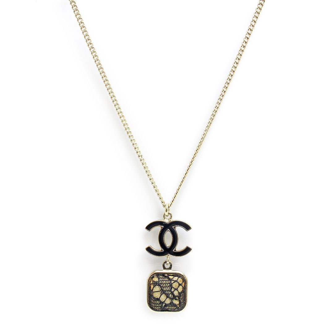 CHANEL - シャネル CHANEL ココマーク スクエア レース ネックレス