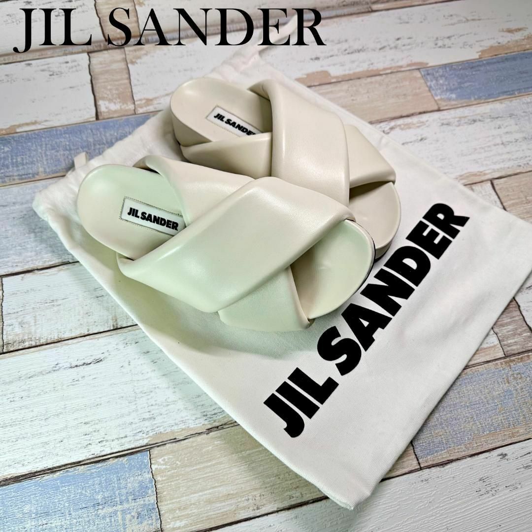 JIL SANDER ジルサンダー サンダル 35 22.5㎝ パッドスライド | www