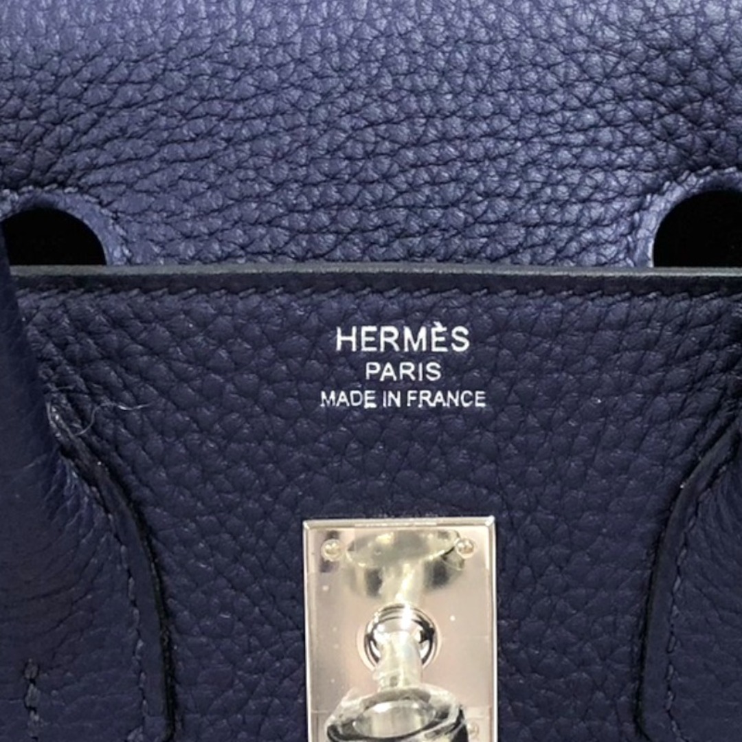 Hermes(エルメス)の　エルメス HERMES バーキン25 オフィサー C刻印 ブルーアンクル/ボルドー/SV金具 トゴ/スイフト レディース ハンドバッグ レディースのバッグ(ハンドバッグ)の商品写真