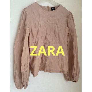 ザラ(ZARA)の【値下げしました】ZARA ザラ　シャーリングブラウス(シャツ/ブラウス(長袖/七分))