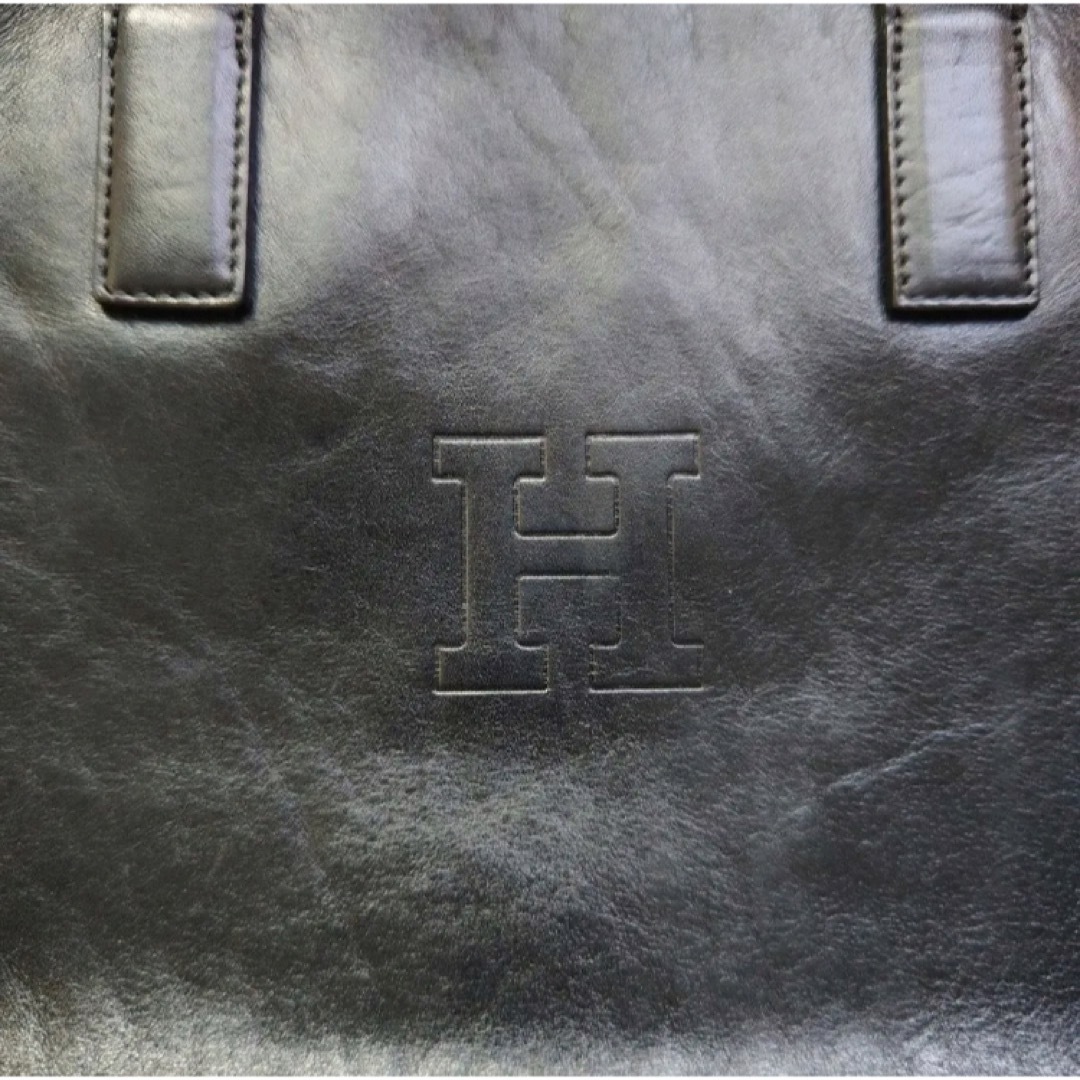 【美品】ヒロフ イタリアンレザー トート 黒 (内側スエード)