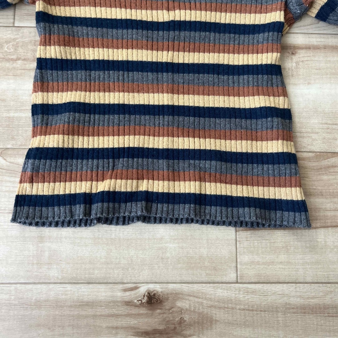 ZARA KIDS(ザラキッズ)のzara kiss ボーダーニット キッズ/ベビー/マタニティのキッズ服女の子用(90cm~)(ニット)の商品写真