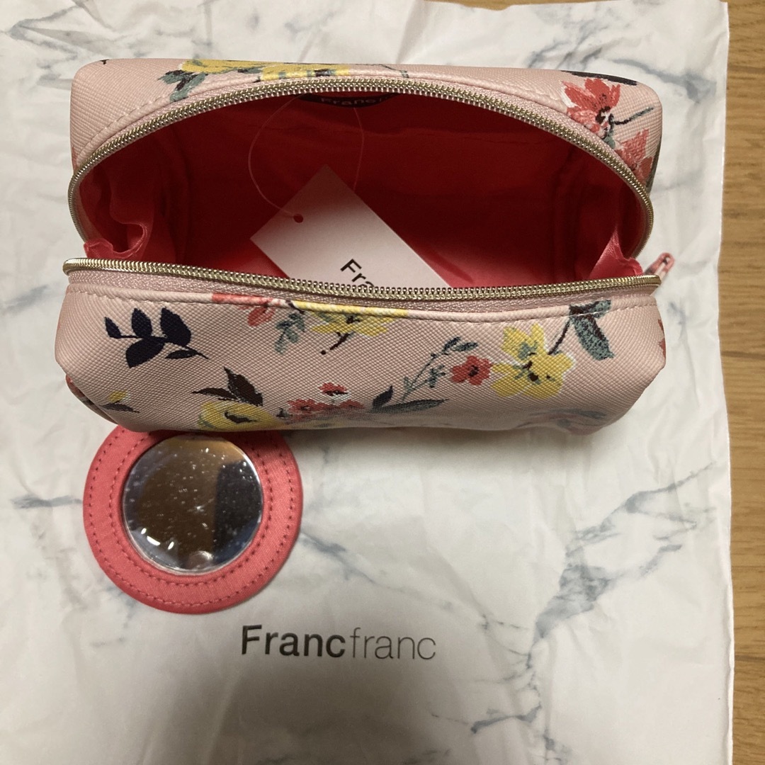 Francfranc 花柄ポーチ　新品 レディースのファッション小物(ポーチ)の商品写真