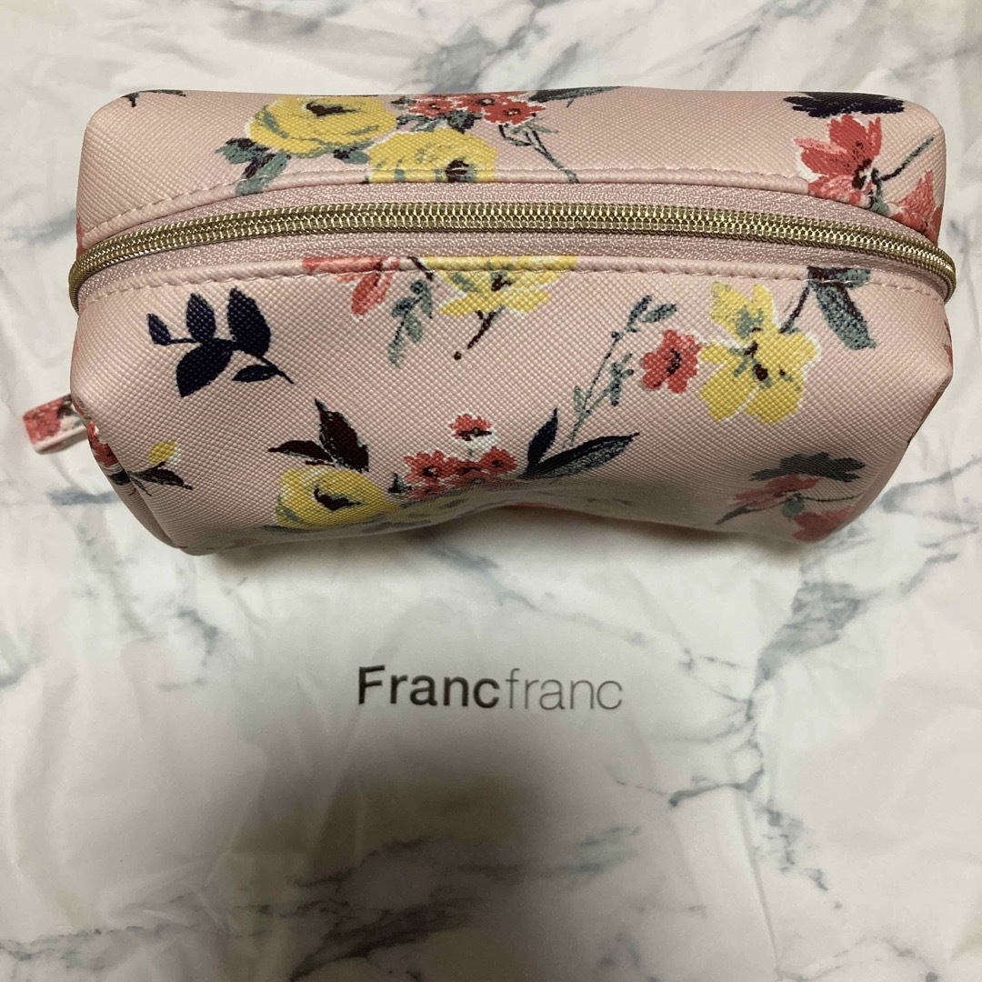 Francfranc 花柄ポーチ　新品 レディースのファッション小物(ポーチ)の商品写真