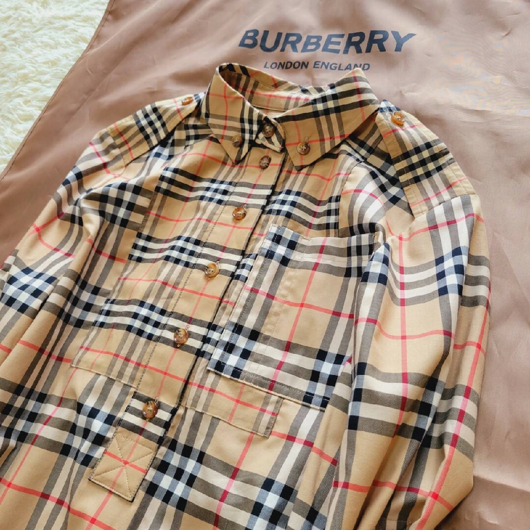 BURBERRY - バーバリー ヴィンテージチェック ストレッチコットン タイ