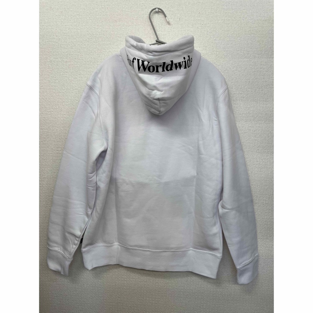 新品 HUF ハフ プリントパーカー WHT M - パーカー