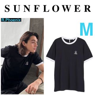 SUNFLOWER JAGGER TEE BLACK M(Tシャツ/カットソー(半袖/袖なし))