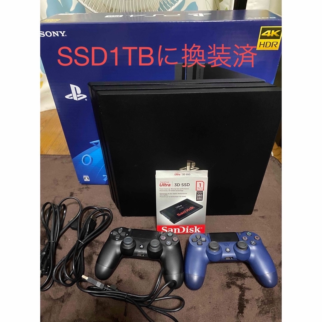 PS4本体 SSD1TB換装済み-