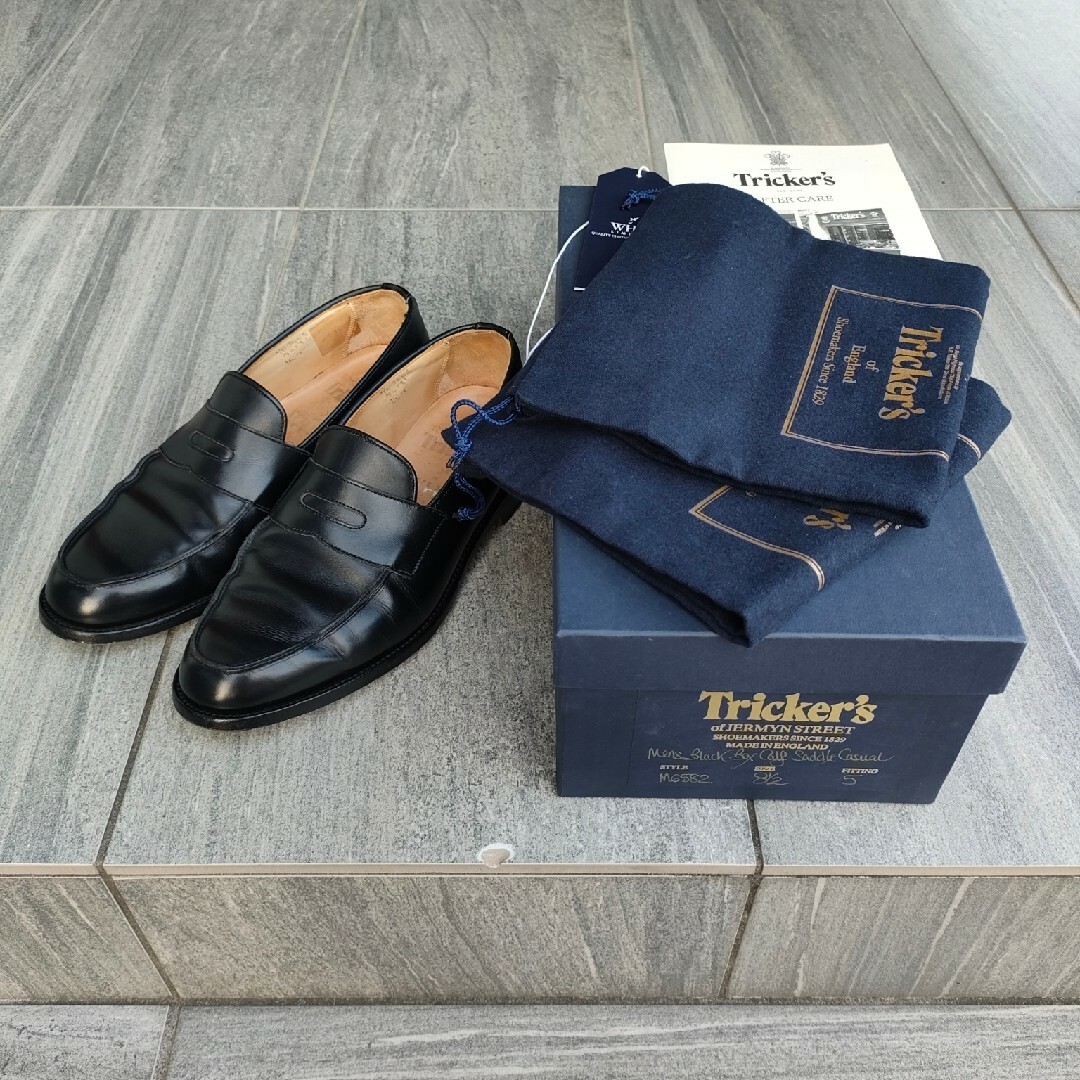 【美品】Tricker's 夏物 コインローファー 定価65000円 付属品付き