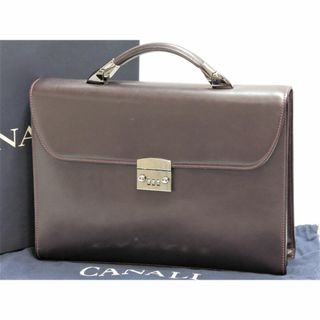 カナーリ　ビジネスバッグ　赤茶　ブラウン系　イタリア製　CANALI　18670765(ビジネスバッグ)