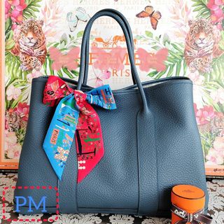 エルメス(Hermes)の＜お得なお品＞ガーデンパーティ PM ブルーアガット カントリー エルメス A刻(ショルダーバッグ)