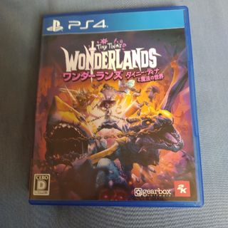 プレイステーション(PlayStation)のワンダーランズ ～タイニー・ティナと魔法の世界 PS4　中古品(家庭用ゲームソフト)