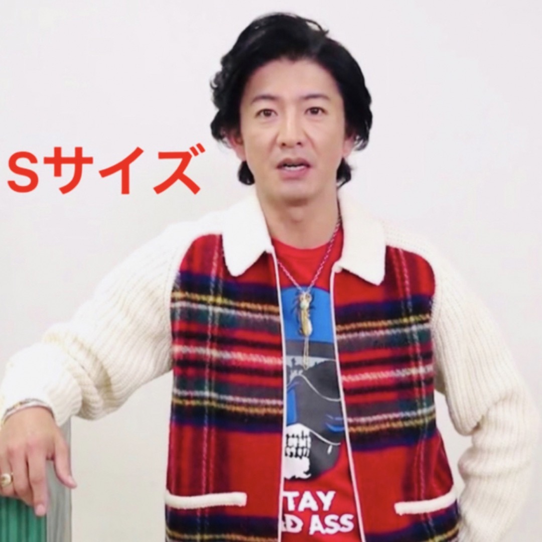 トップスSupreme Plaid Front Zip Sweater S