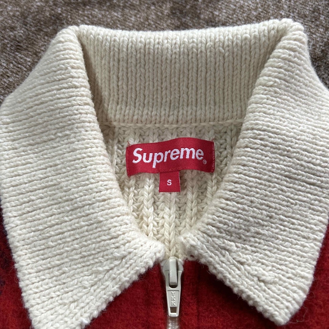 Supreme - Supreme Plaid Front Zip Sweater Sの通販 by ペレ's shop