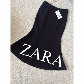 ザラ(ZARA)の新品　ZARA ザラ　ロングスカート　スカート　マーメイド　黒　人気　完売(ロングスカート)