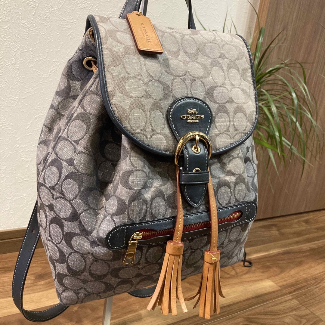 COACH コーチ C8162 リュック バックパック デニム シグニチャ