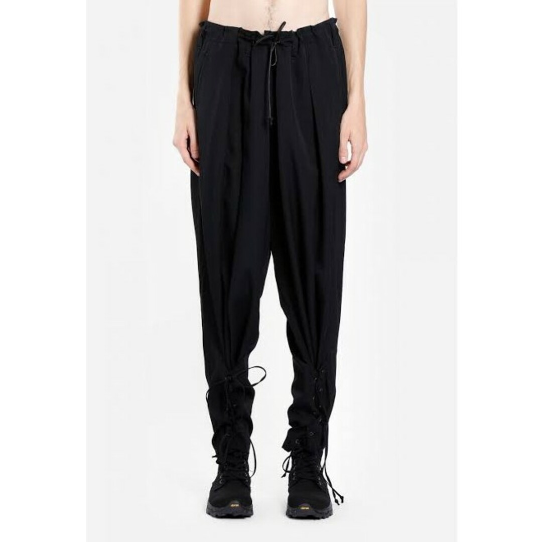 19AW ヨウジヤマモトプールオム ウールギャバ 前裾レースアップパンツ 19AW ヨウジヤマモトプールオム ウールギャバ 前裾レースアップパンツ
