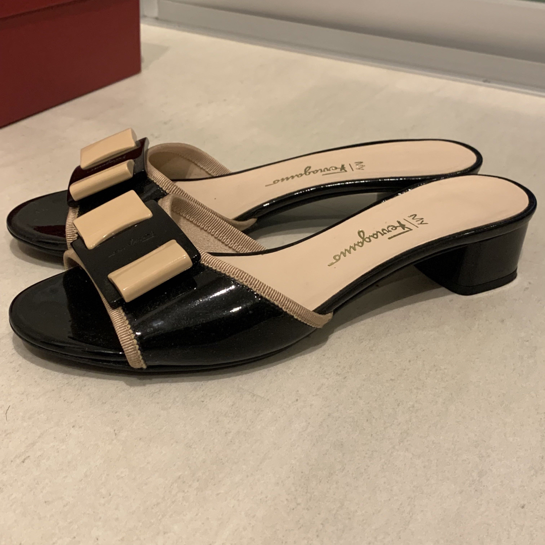 フェラガモ ferragamo MY BEACH 3cm リボン ミュール