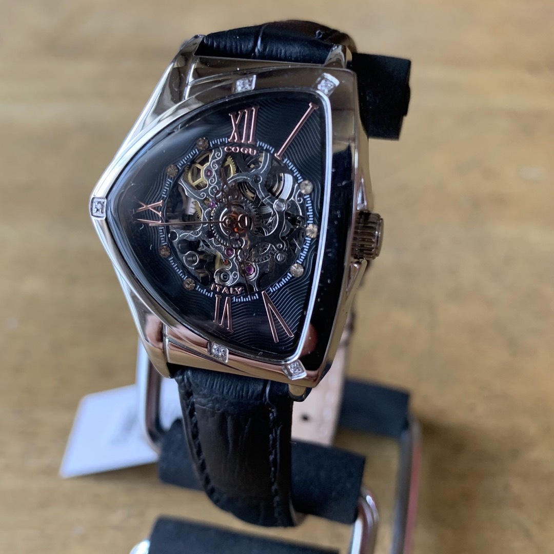 新品✨コグ COGU 腕時計 レディース BS01T-BRG 自動巻き ブラック