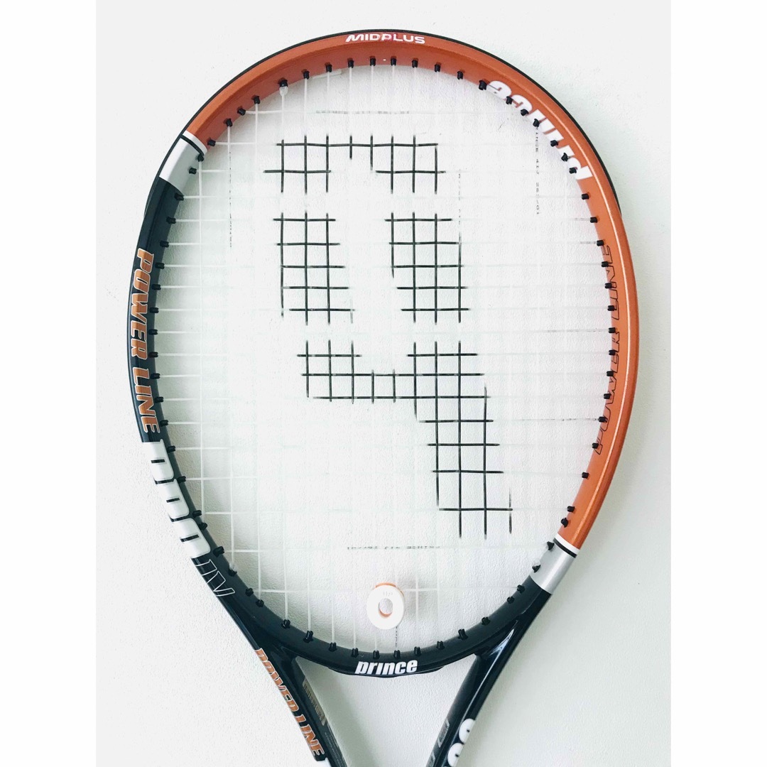 Prince(プリンス)の【新品同様】プリンス『パワーラインプロ4』テニスラケット／G2／軽量／オレンジ スポーツ/アウトドアのテニス(ラケット)の商品写真