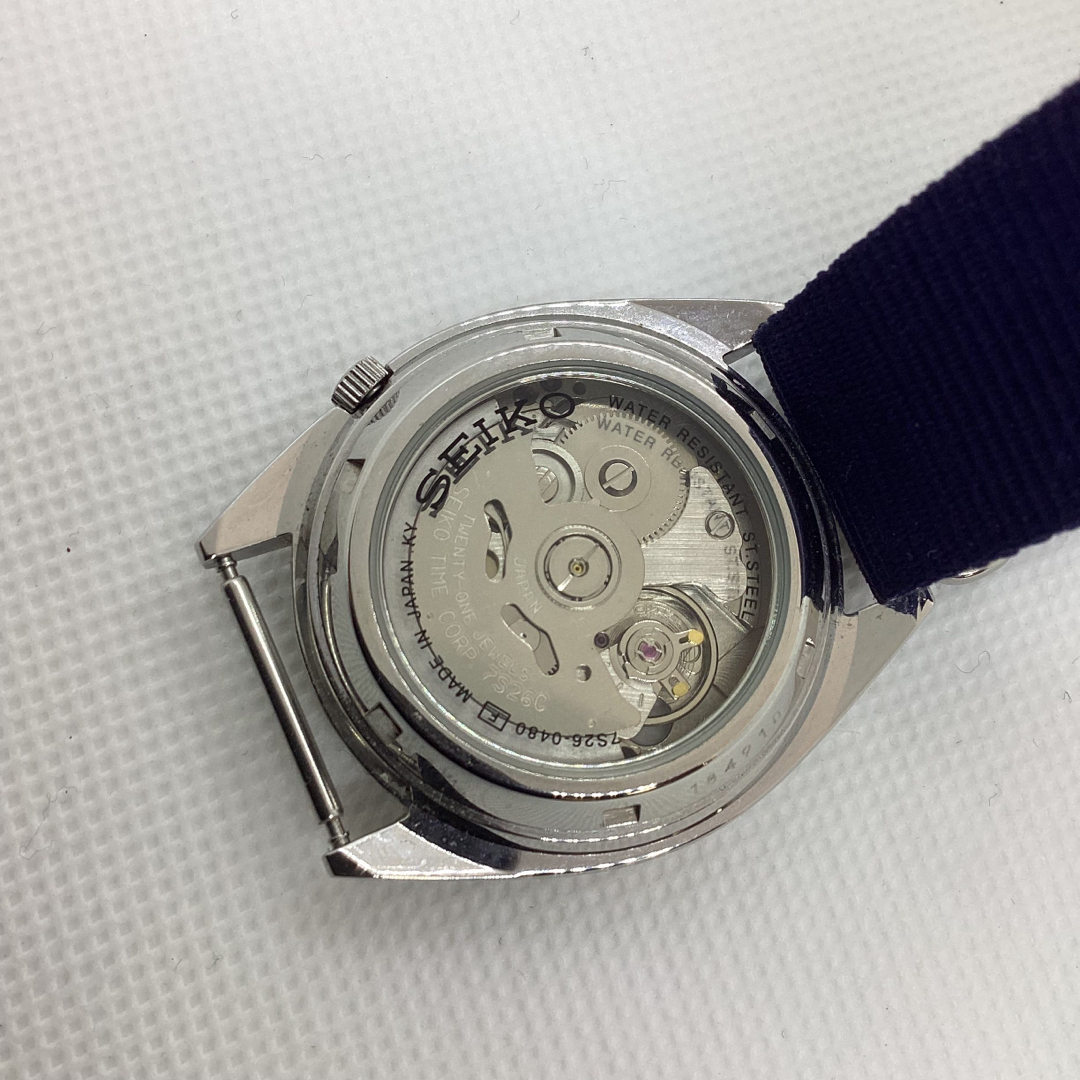 美品 SEIKO セイコー5 裏スケルトン 自動巻 7S26-0480の通販 by