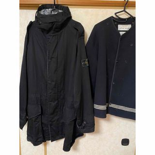 STONE ISLAND - STONE ISLAND モッズコート ブラック 80s 90sの STONE ISLAND - STONE ISLAND モッズコート ブラック 80s 90sの