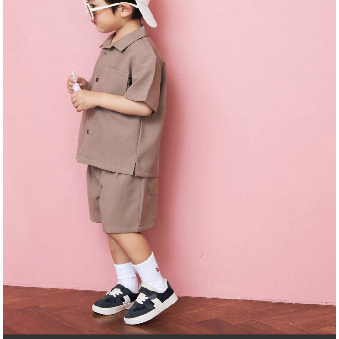 しまむら(シマムラ)のlittle weekend セットアップ kie キッズ/ベビー/マタニティのベビー服(~85cm)(シャツ/カットソー)の商品写真