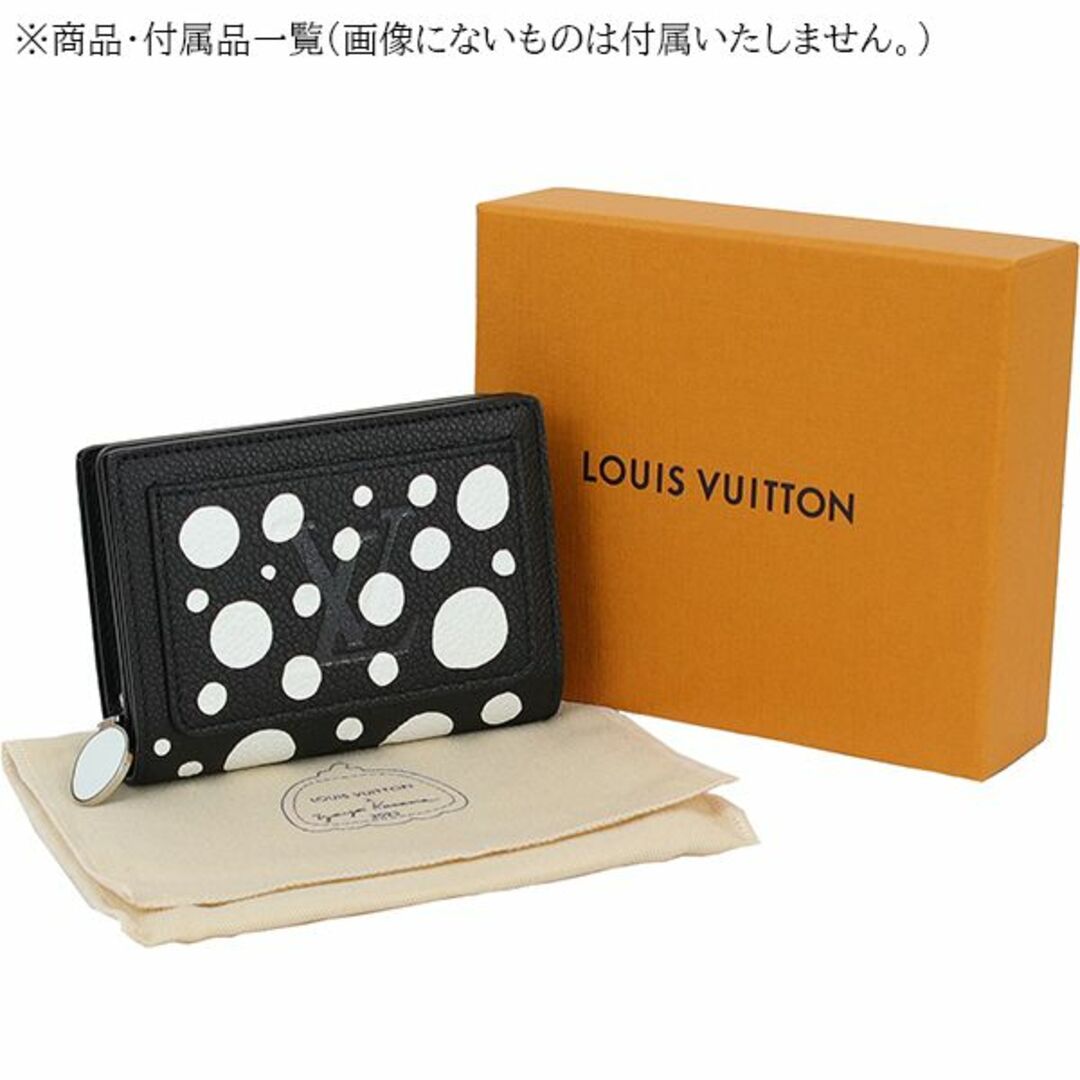 LOUIS VUITTON(ルイヴィトン)のルイヴィトン ポルトフォイユクレア LV×YK 二つ折り財布 ウォレット サイフ コラボ 限定 モノグラムアンプラント インフィニティドット 草間彌生 ブラック ホワイト 新品 h-i844 レディースのファッション小物(財布)の商品写真