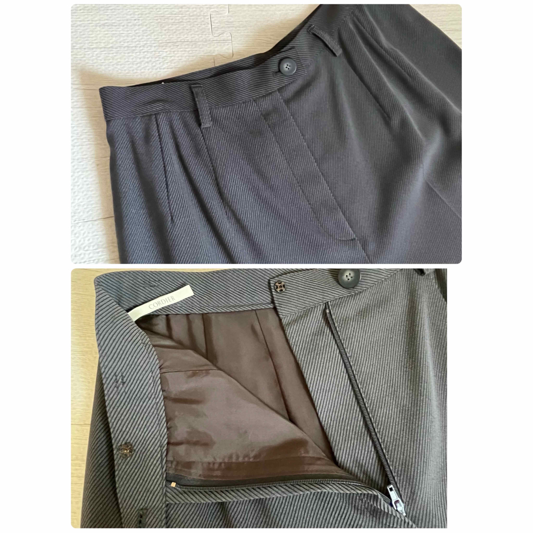 CORDIER(コルディア)のCORDIER  コルディア　パンツスーツ　セットアップ　グレー　サイズ42 レディースのフォーマル/ドレス(スーツ)の商品写真