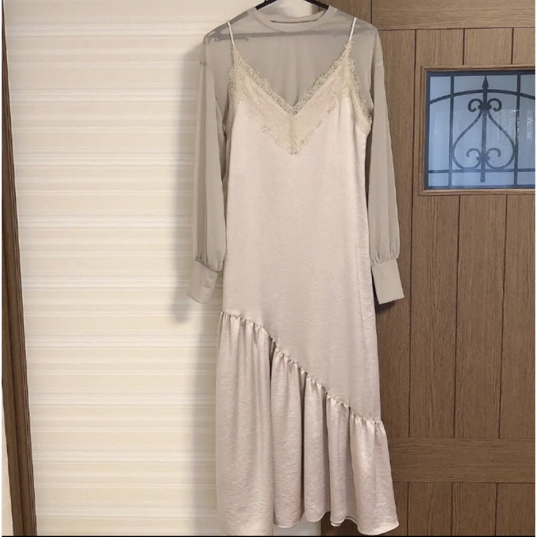 Ameri VINTAGE(アメリヴィンテージ)の早い者勝ちAMERI LADY LAYERED CAMI DRESS  Mサイズ レディースのワンピース(ロングワンピース/マキシワンピース)の商品写真