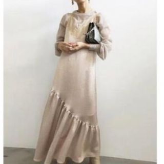 アメリヴィンテージ(Ameri VINTAGE)の早い者勝ちAMERI LADY LAYERED CAMI DRESS  Mサイズ(ロングワンピース/マキシワンピース)