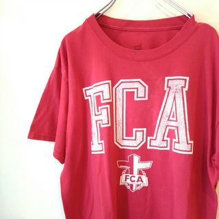 ヘインズ(Hanes)のHanes ヘインズ　Tシャツ FCA　レッド(Tシャツ/カットソー(半袖/袖なし))