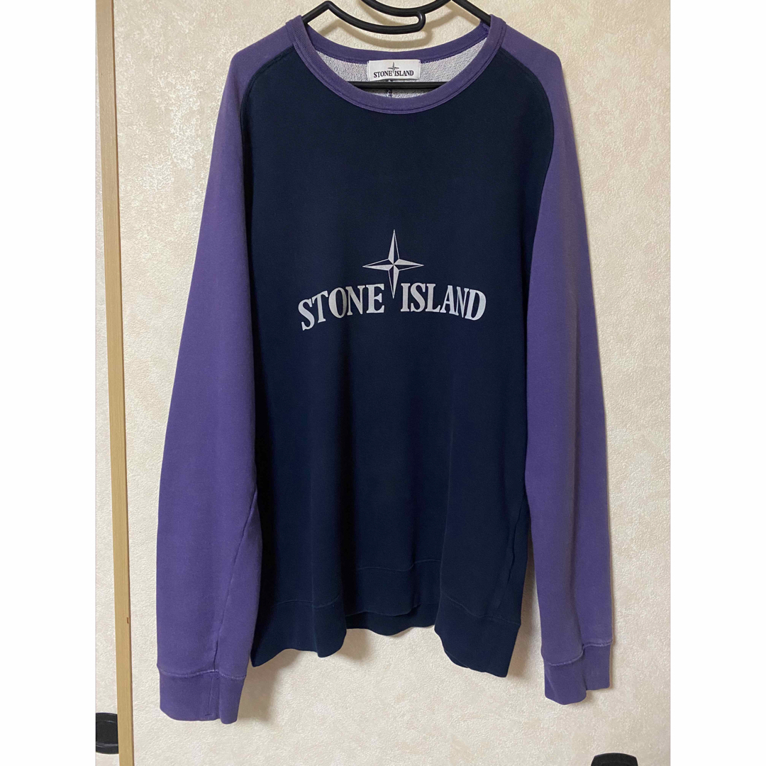 STONE ISLAND 15ss ラグランスウェット　バイカラー | フリマアプリ ラクマ